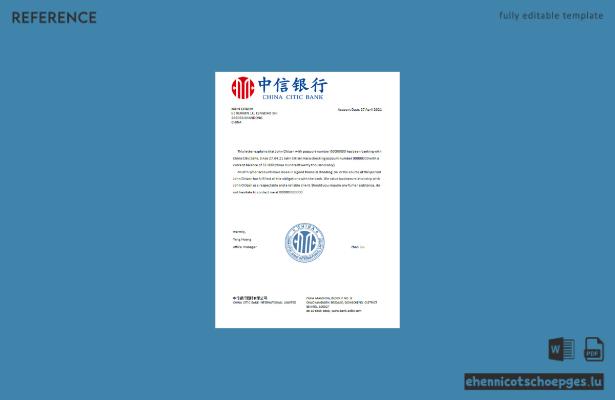 China Citic Bank Corp Referenzbeispiel Vorschau